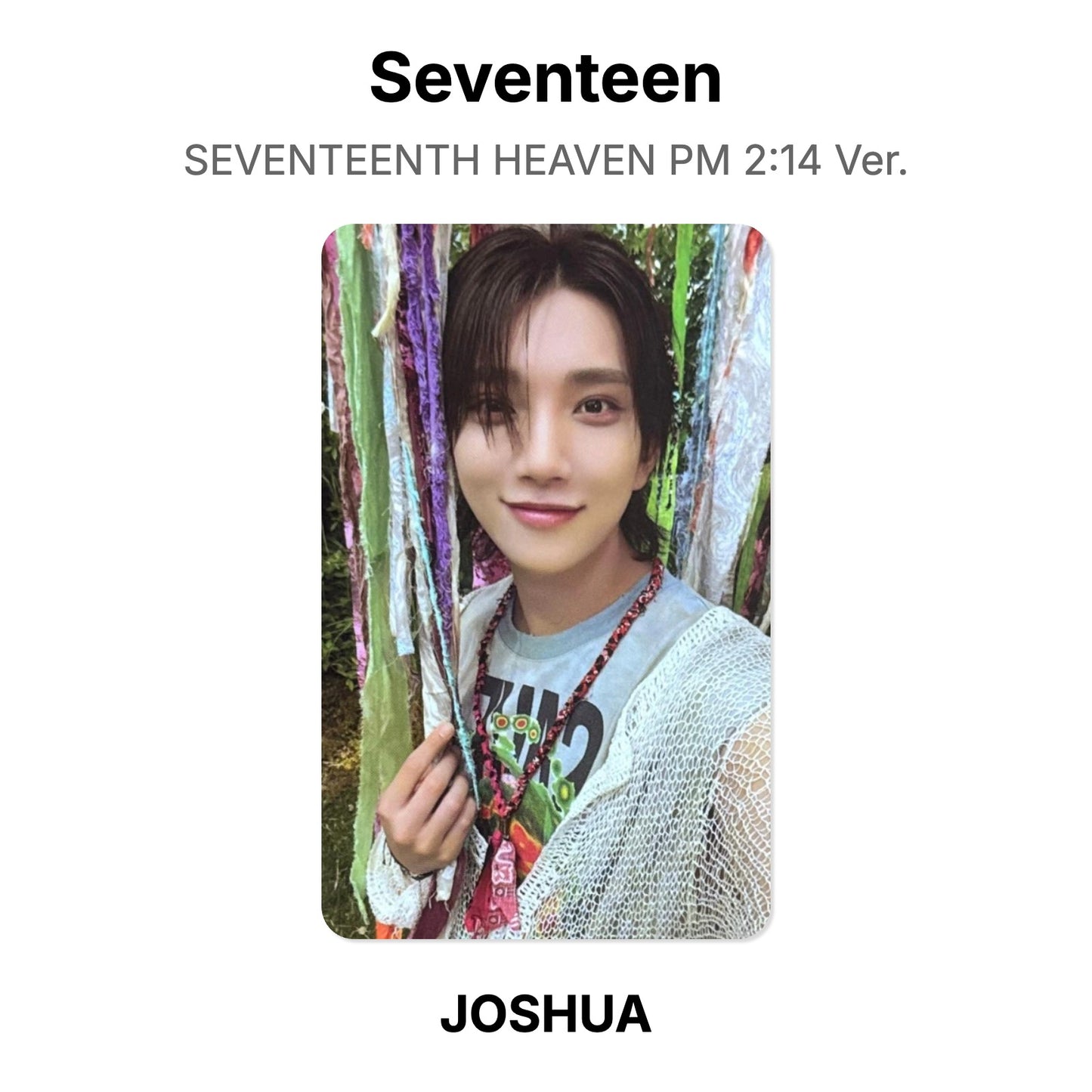 Seventeen SEVENTEENTH HEAVEN PM 2:14 Ver. photocard ufficiale