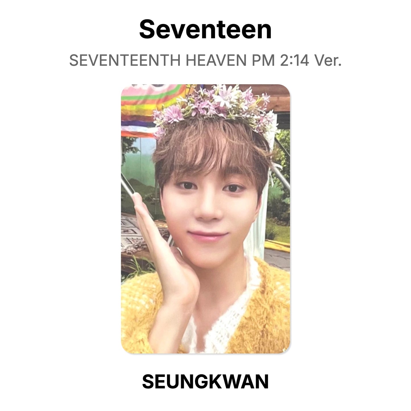 Seventeen SEVENTEENTH HEAVEN PM 2:14 Ver. photocard ufficiale