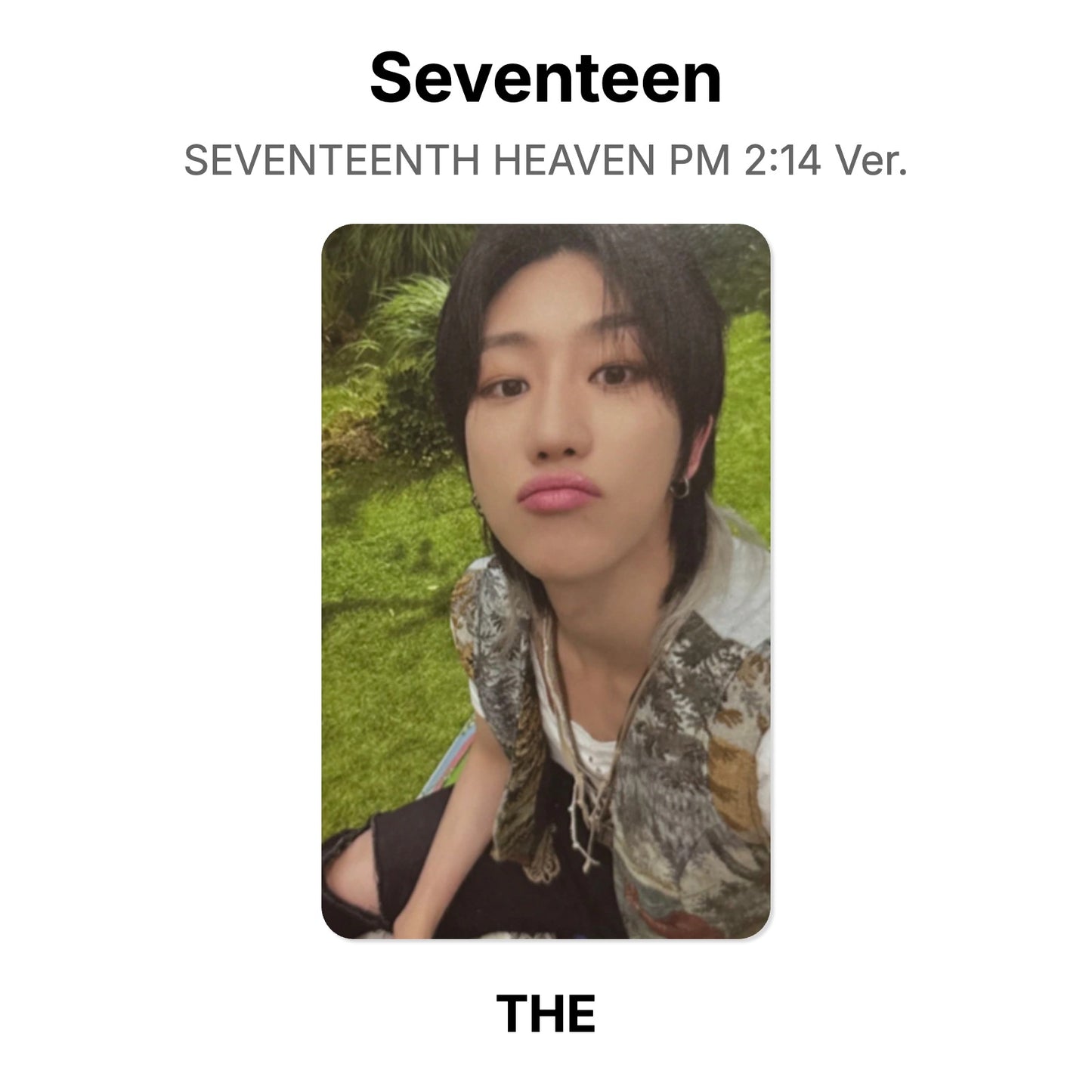 Seventeen SEVENTEENTH HEAVEN PM 2:14 Ver. photocard ufficiale