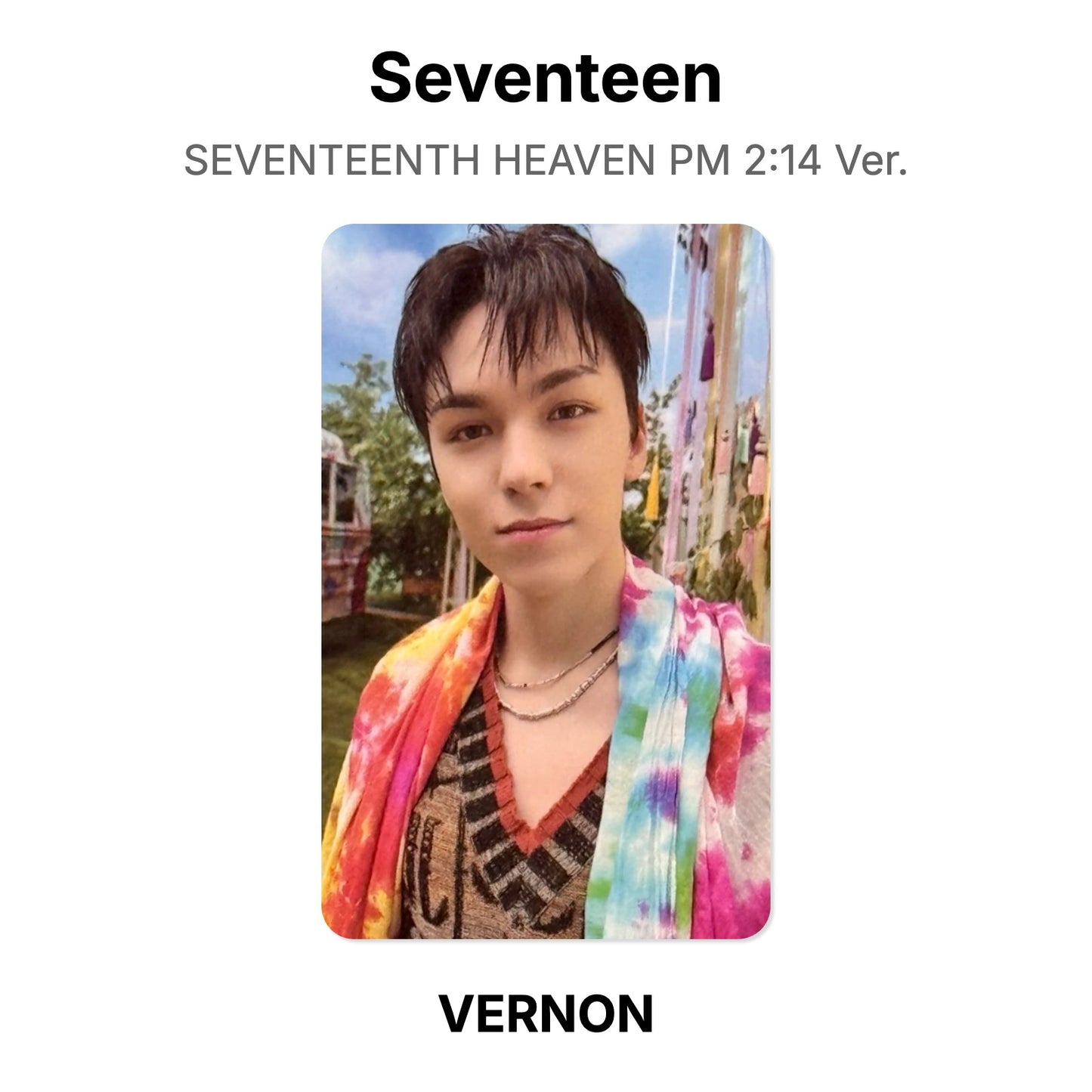 Seventeen SEVENTEENTH HEAVEN PM 2:14 Ver. photocard ufficiale