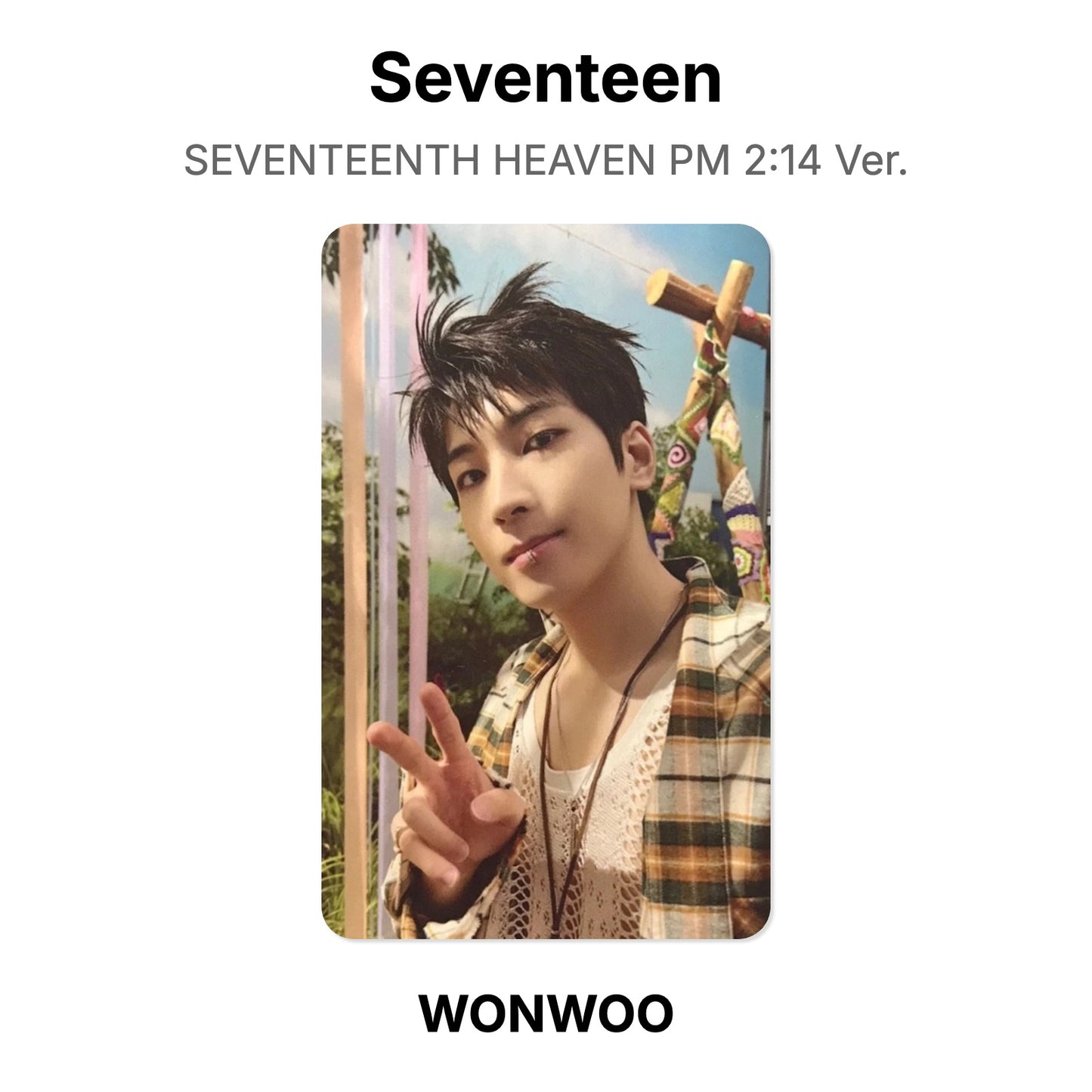 Seventeen SEVENTEENTH HEAVEN PM 2:14 Ver. photocard ufficiale