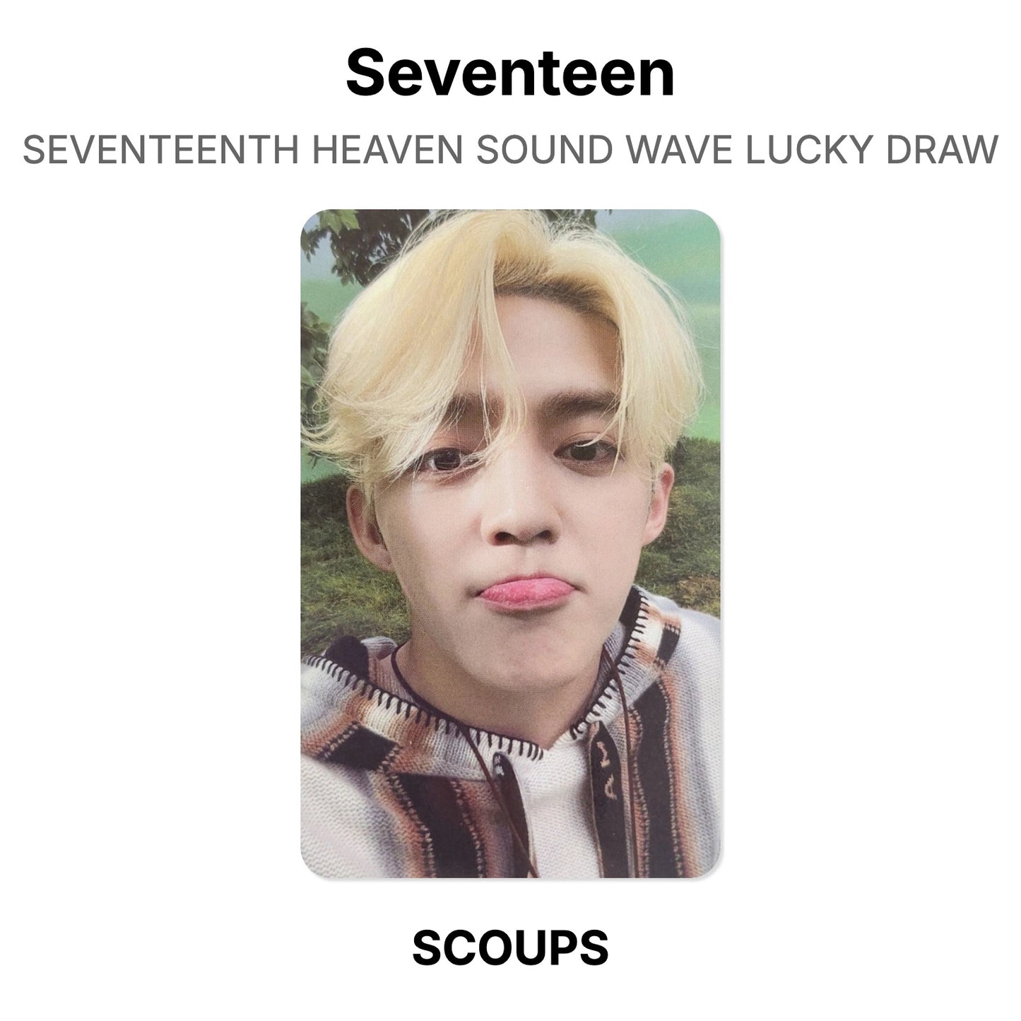 Seventeen SEVENTEENTH HEAVEN SOUND WAVE LUCKY DRAW โฟโต้การ์ดของแท้