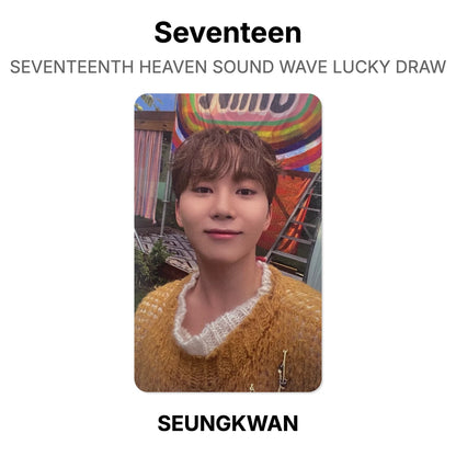Seventeen SEVENTEENTH HEAVEN SOUND WAVE LUCKY DRAW โฟโต้การ์ดของแท้
