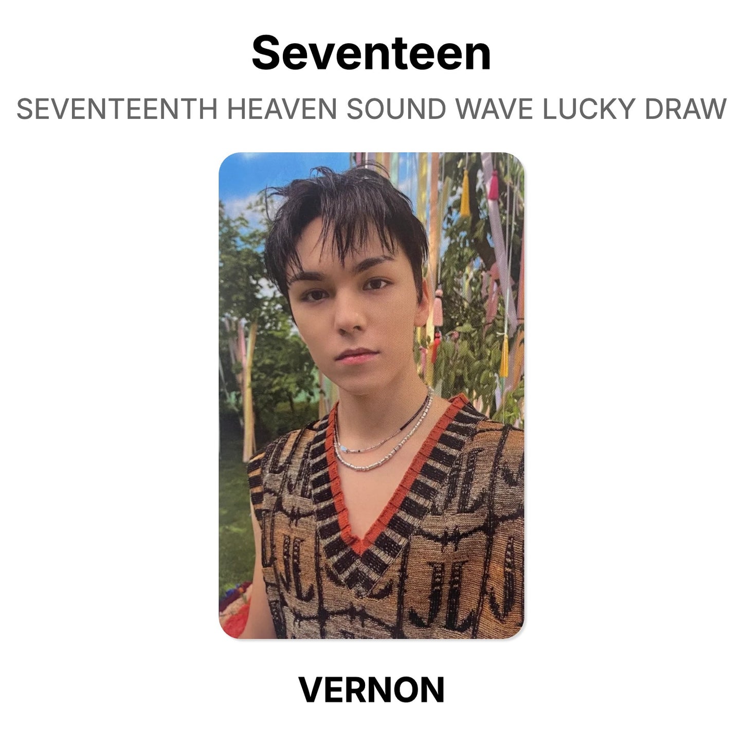 Seventeen SEVENTEENTH HEAVEN SOUND WAVE LUCKY DRAW โฟโต้การ์ดของแท้