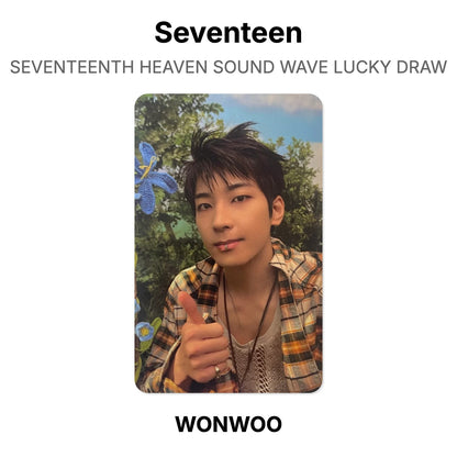 Seventeen SEVENTEENTH HEAVEN SOUND WAVE LUCKY DRAW โฟโต้การ์ดของแท้