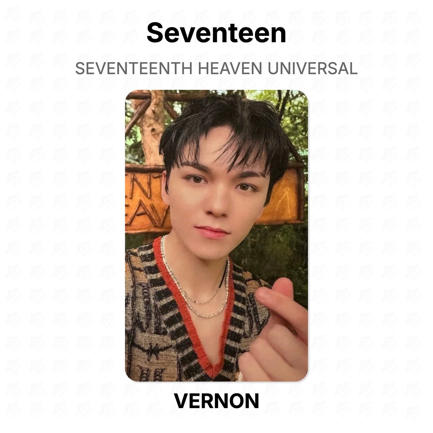 Seventeen SEVENTEENTH HEAVEN UNIVERSAL Official Photocard