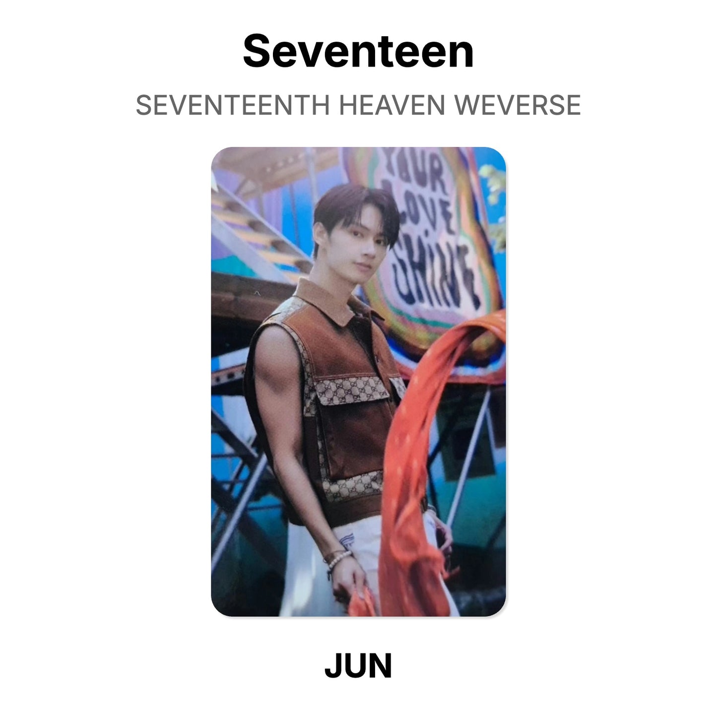 Seventeen SEVENTEENTH HEAVEN WEVERSE photocard oficial