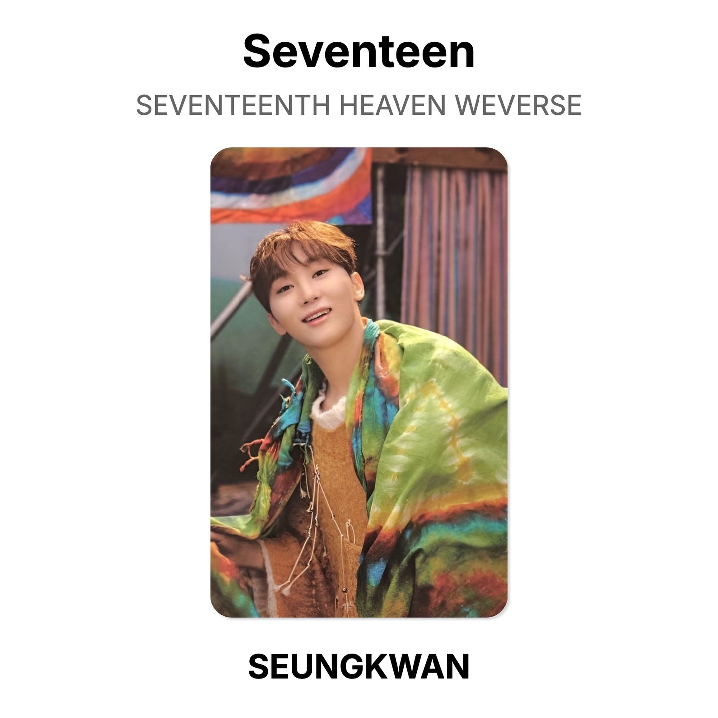 Seventeen SEVENTEENTH HEAVEN WEVERSE photocard oficial