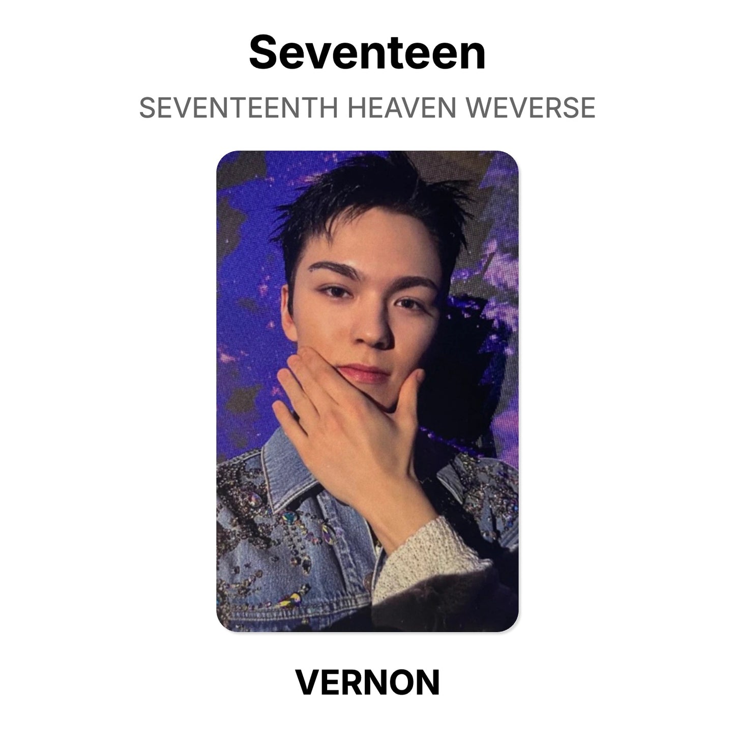 Seventeen SEVENTEENTH HEAVEN WEVERSE photocard oficial