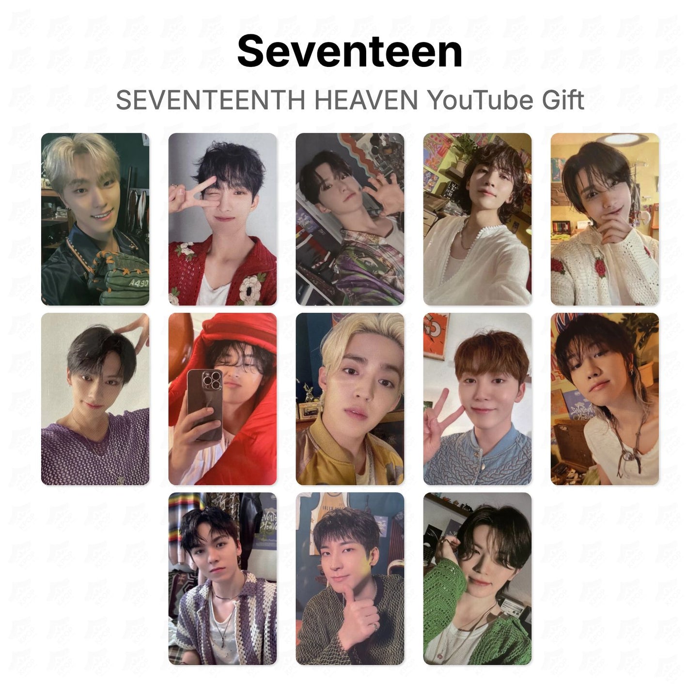 Seventeen SEVENTEENTH HEAVEN YouTube Gift Official Photocard