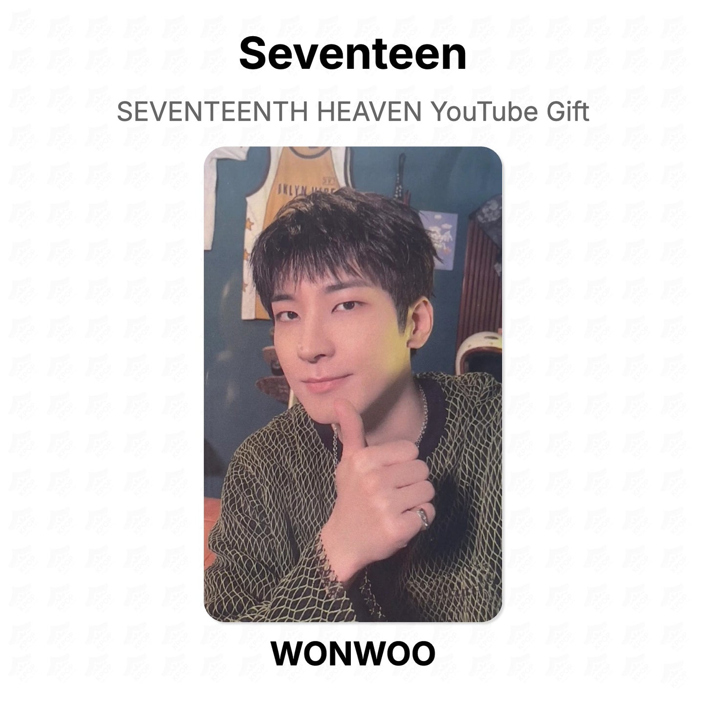 Seventeen SEVENTEENTH HEAVEN YouTube Gift Official Photocard