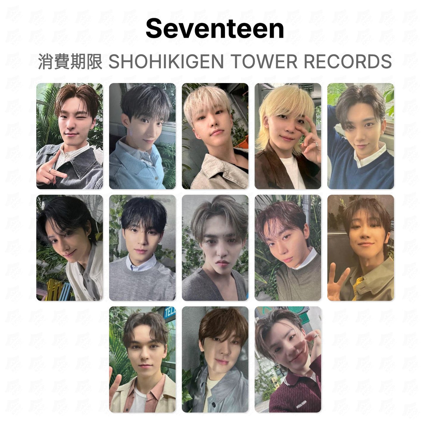 Seventeen 消費期限 SHOHIKIGEN TOWER RECORDS Offizielles Fotokarte