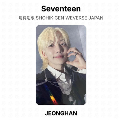 Seventeen Haltbarkeitsdatum SHOHIKIGEN WEVERSE JAPAN Offizielle Fotokarte