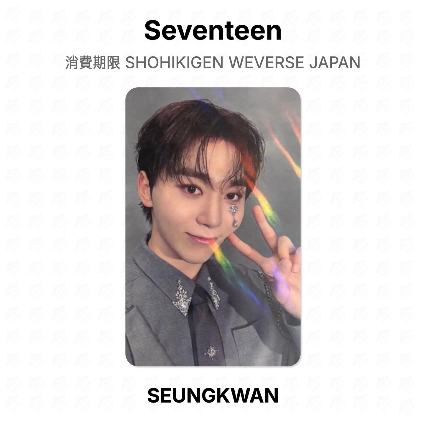 Seventeen Haltbarkeitsdatum SHOHIKIGEN WEVERSE JAPAN Offizielle Fotokarte