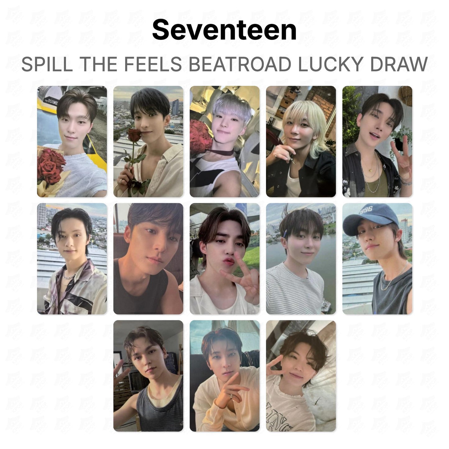 Seventeen SPILL THE FEELS BEATROAD LUCKY DRAW Official Photocard