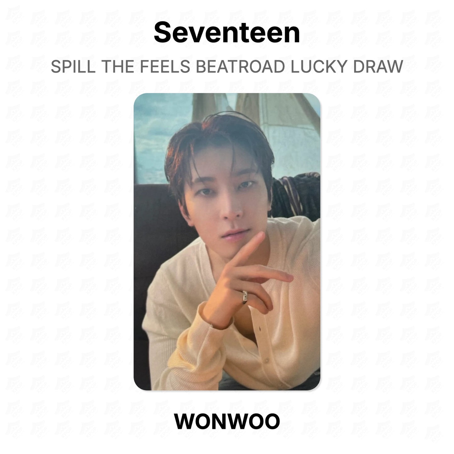 Seventeen SPILL THE FEELS BEATROAD LUCKY DRAW Official Photocard