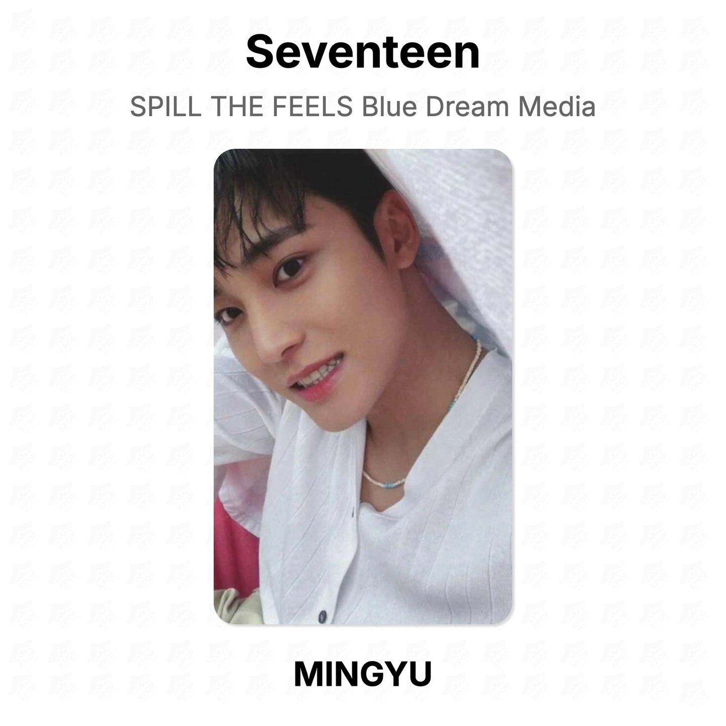 Seventeen SPILL THE FEELS Blue Dream Media Official Photocard