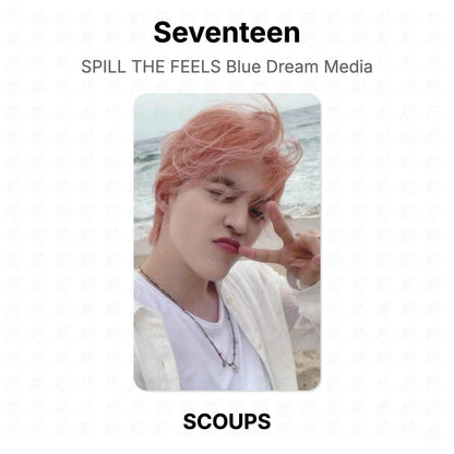 Seventeen SPILL THE FEELS Blue Dream Media Official Photocard
