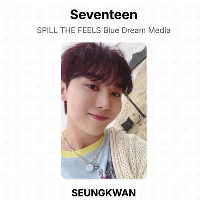 Seventeen SPILL THE FEELS Blue Dream Media Official Photocard