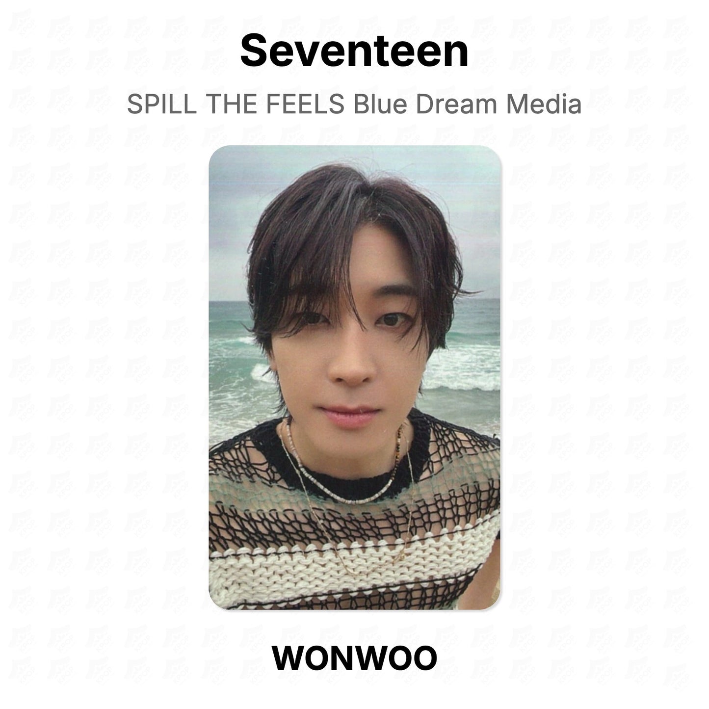 Seventeen SPILL THE FEELS Blue Dream Media Official Photocard