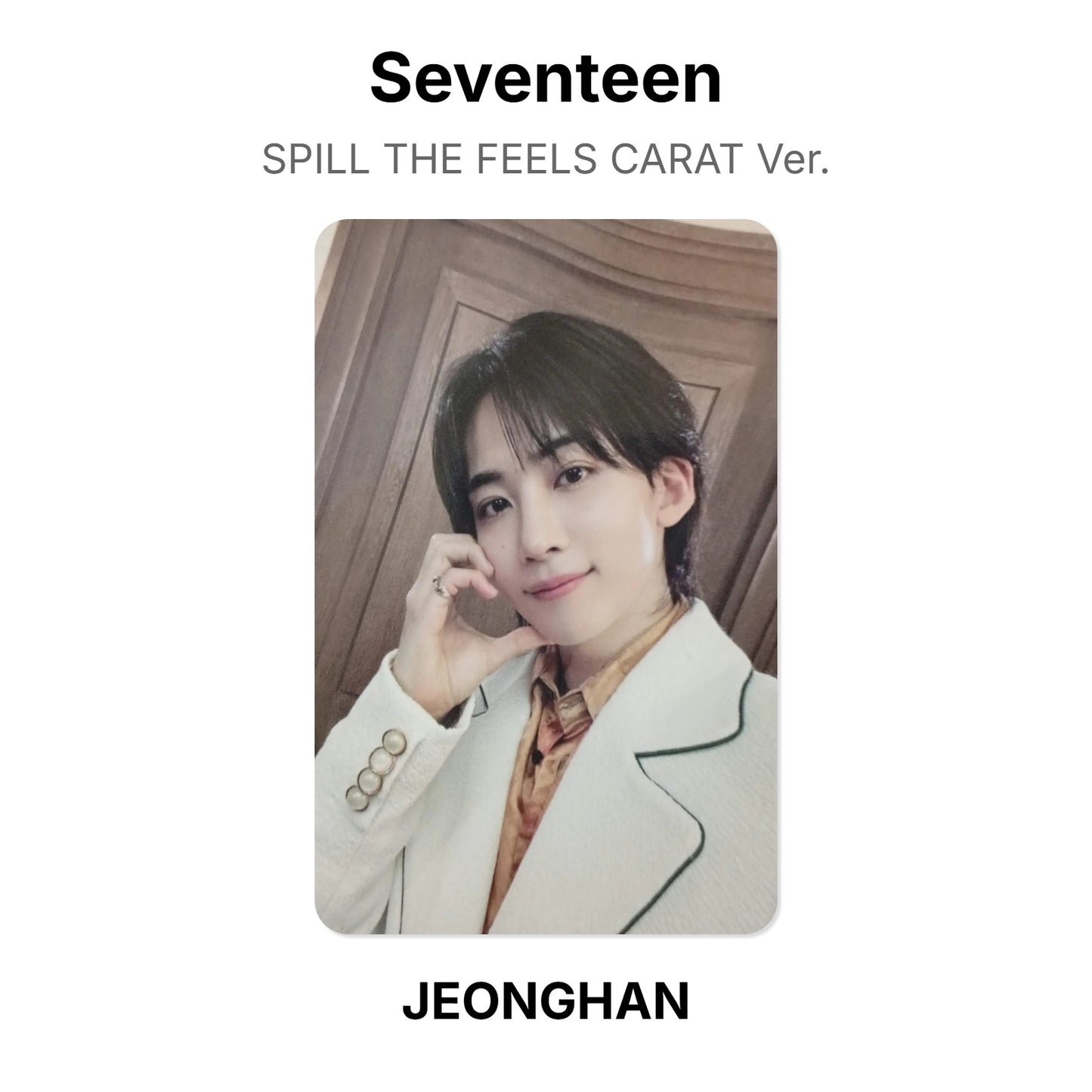 Seventeen SPILL THE FEELS CARAT Ver. Official Photocard