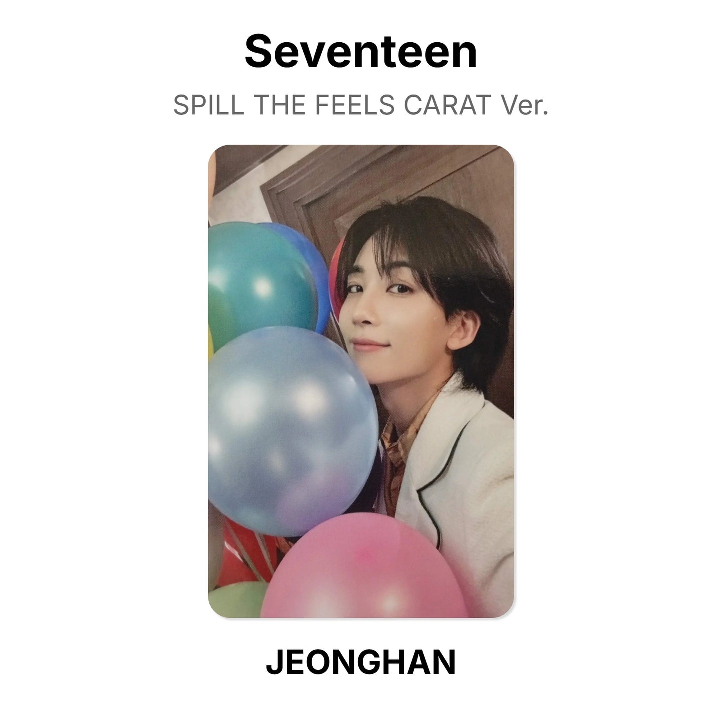 Seventeen SPILL THE FEELS CARAT Ver. Official Photocard