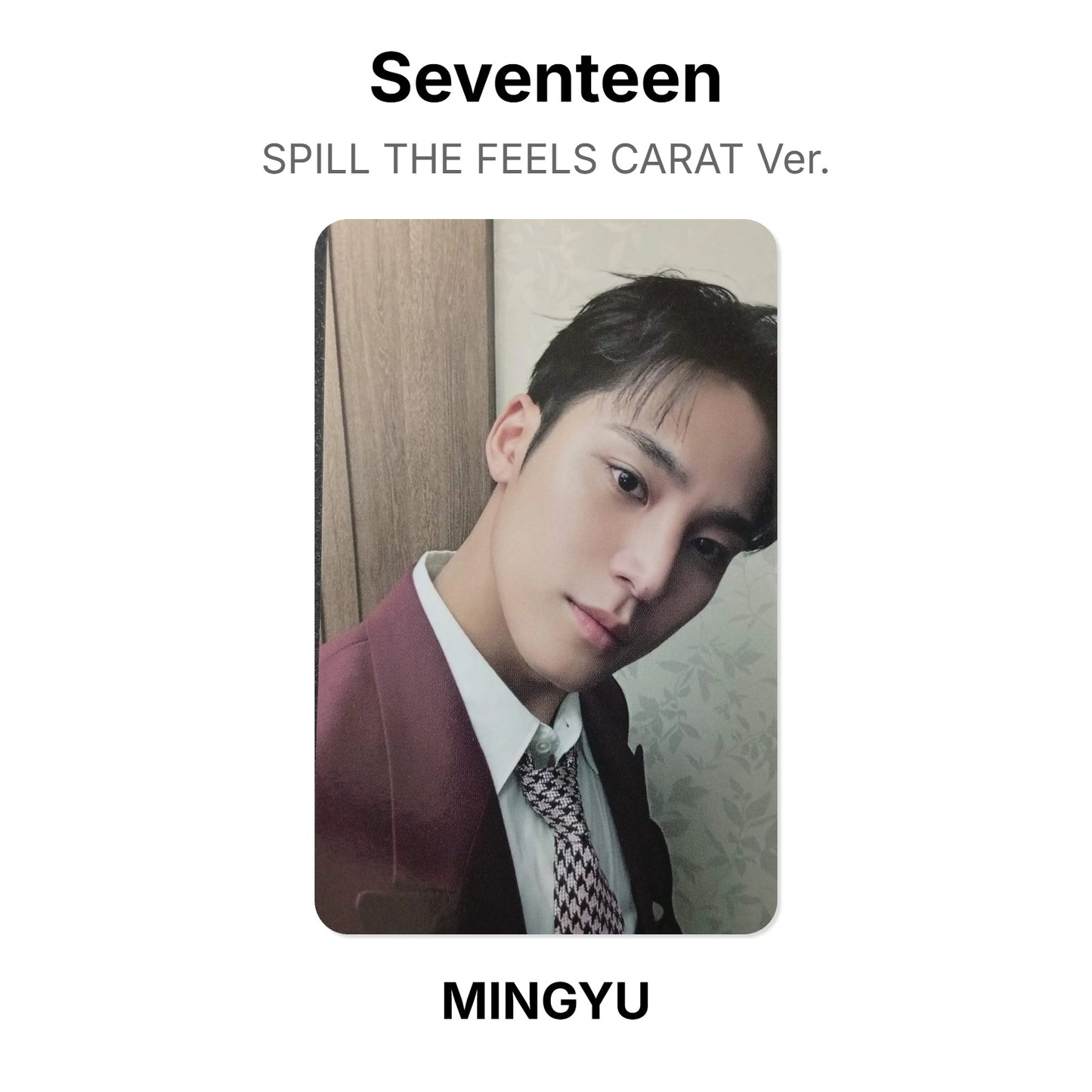 Seventeen SPILL THE FEELS CARAT Ver. Official Photocard