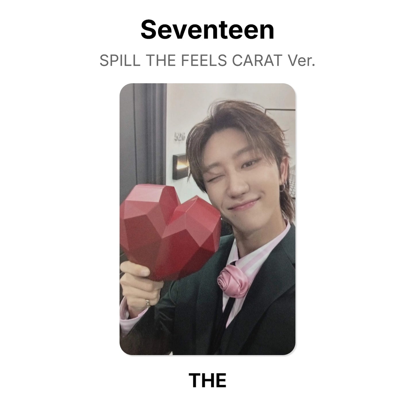 Seventeen SPILL THE FEELS CARAT Ver. Official Photocard