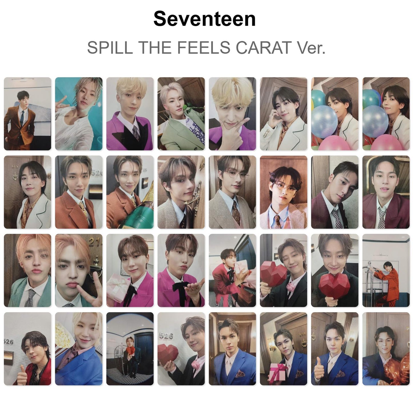 Seventeen SPILL THE FEELS CARAT Ver. Official Photocard