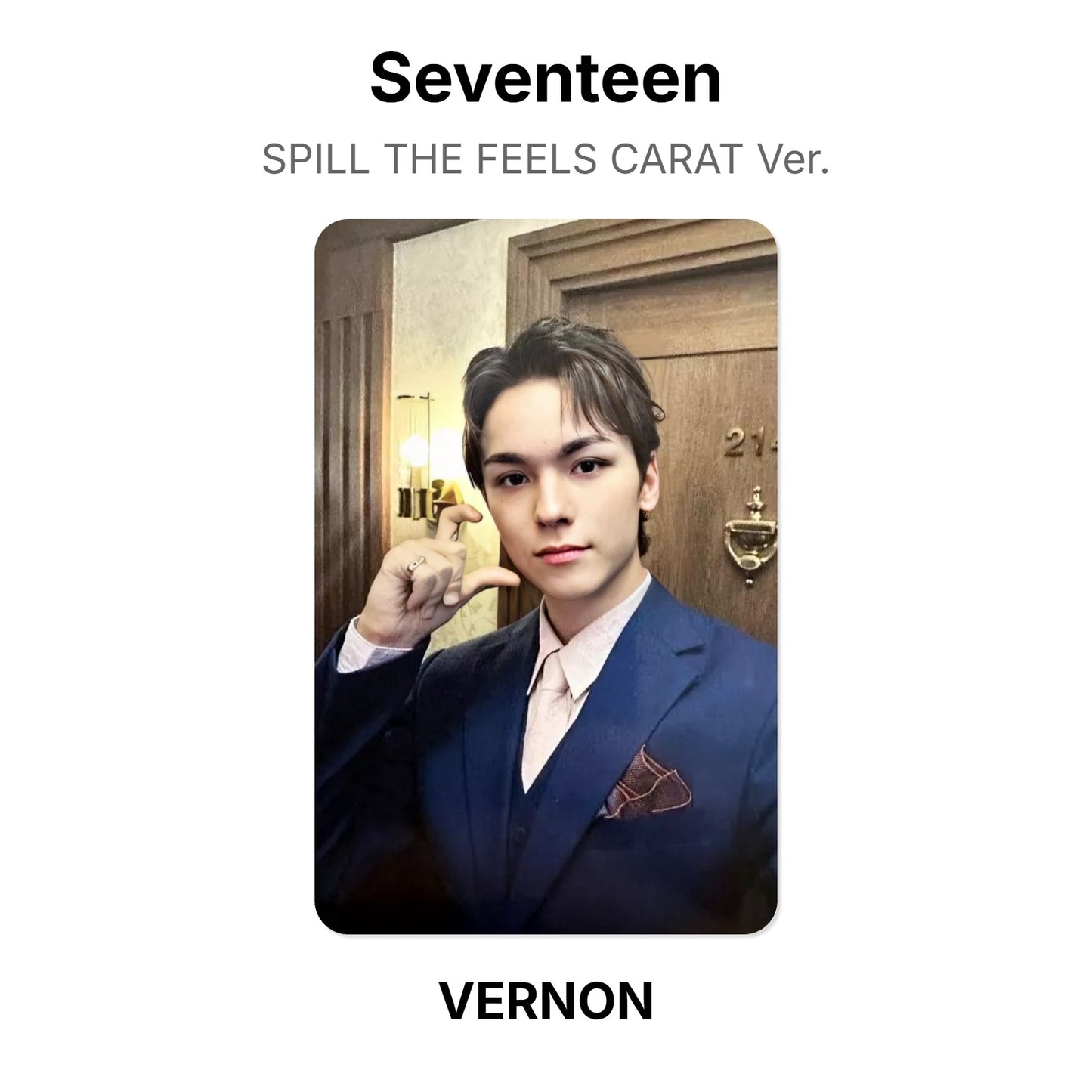 Seventeen SPILL THE FEELS CARAT Ver. Official Photocard