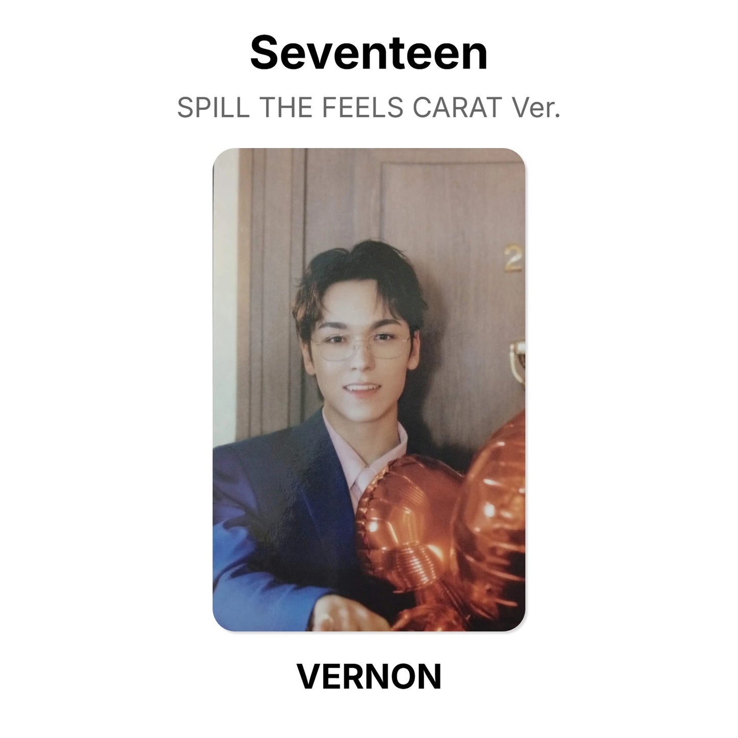 Seventeen SPILL THE FEELS CARAT Ver. Official Photocard