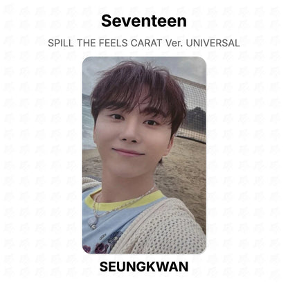 Seventeen SPILL THE FEELS CARAT Ver. UNIVERSAL Official Photocard