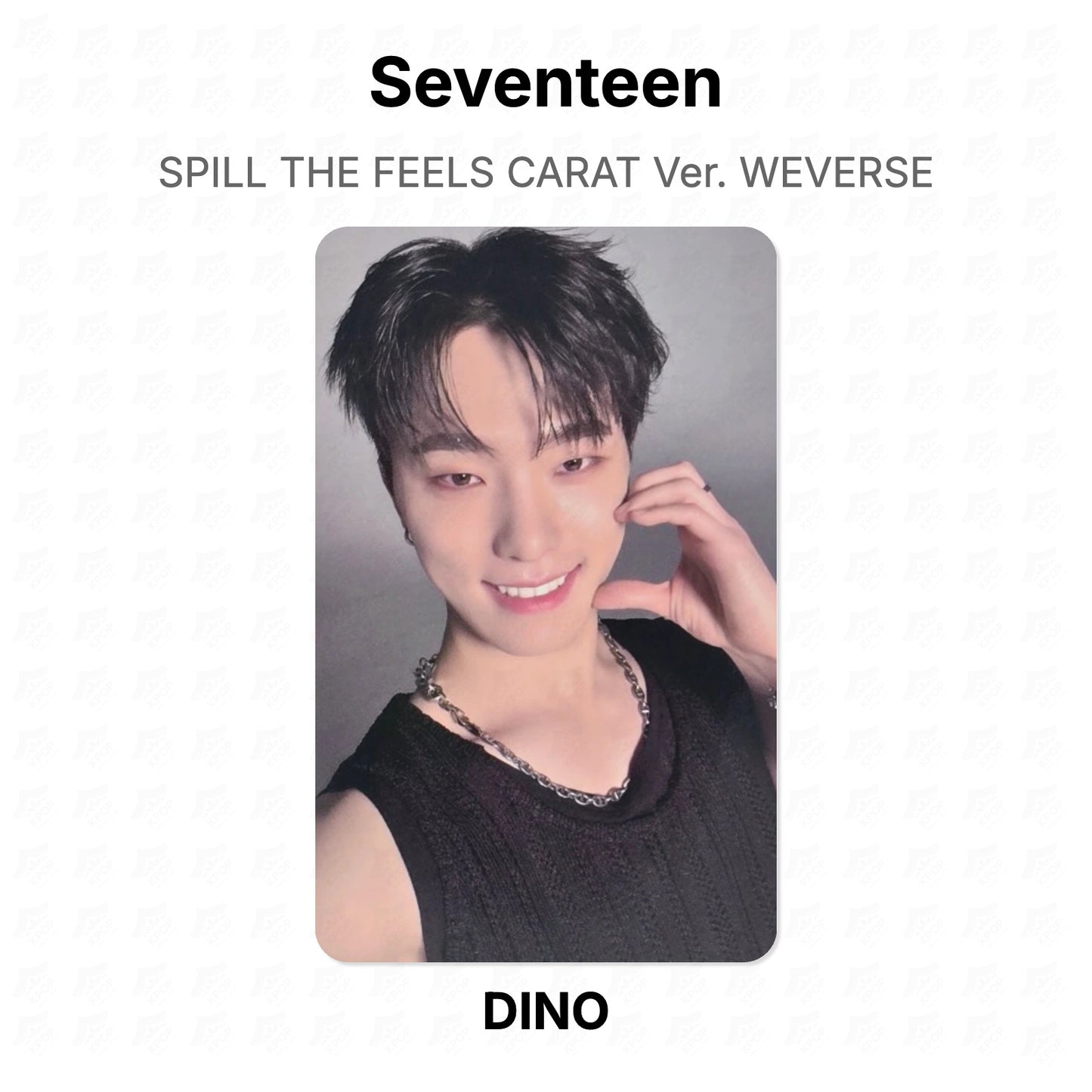 Seventeen SPILL THE FEELS CARAT Ver. WEVERSE photocard officielle