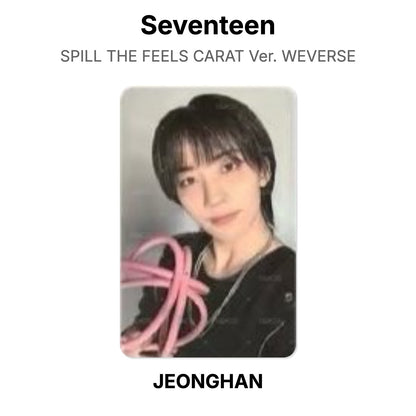 Seventeen SPILL THE FEELS CARAT Ver. WEVERSE photocard officielle