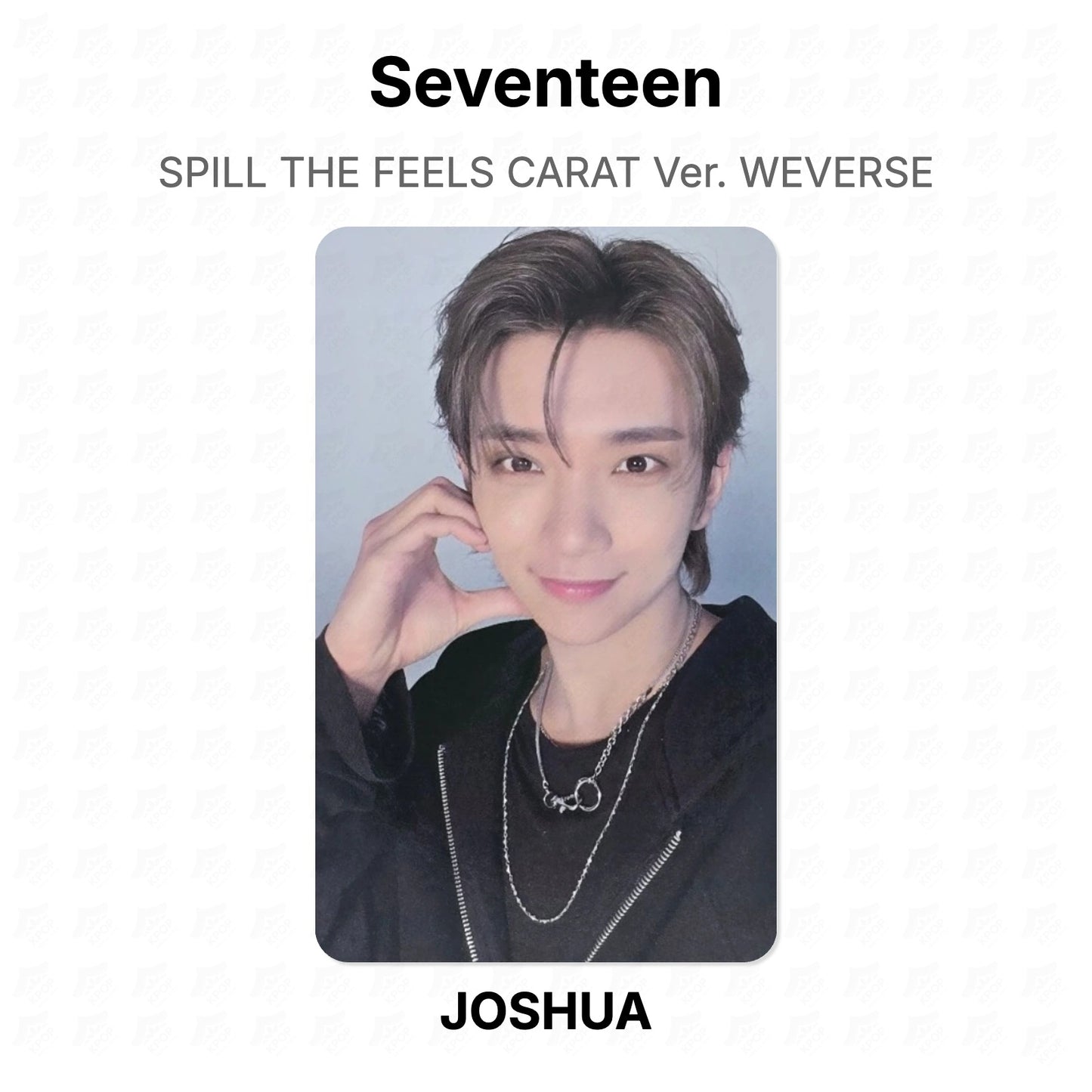 Seventeen SPILL THE FEELS CARAT Ver. WEVERSE photocard officielle