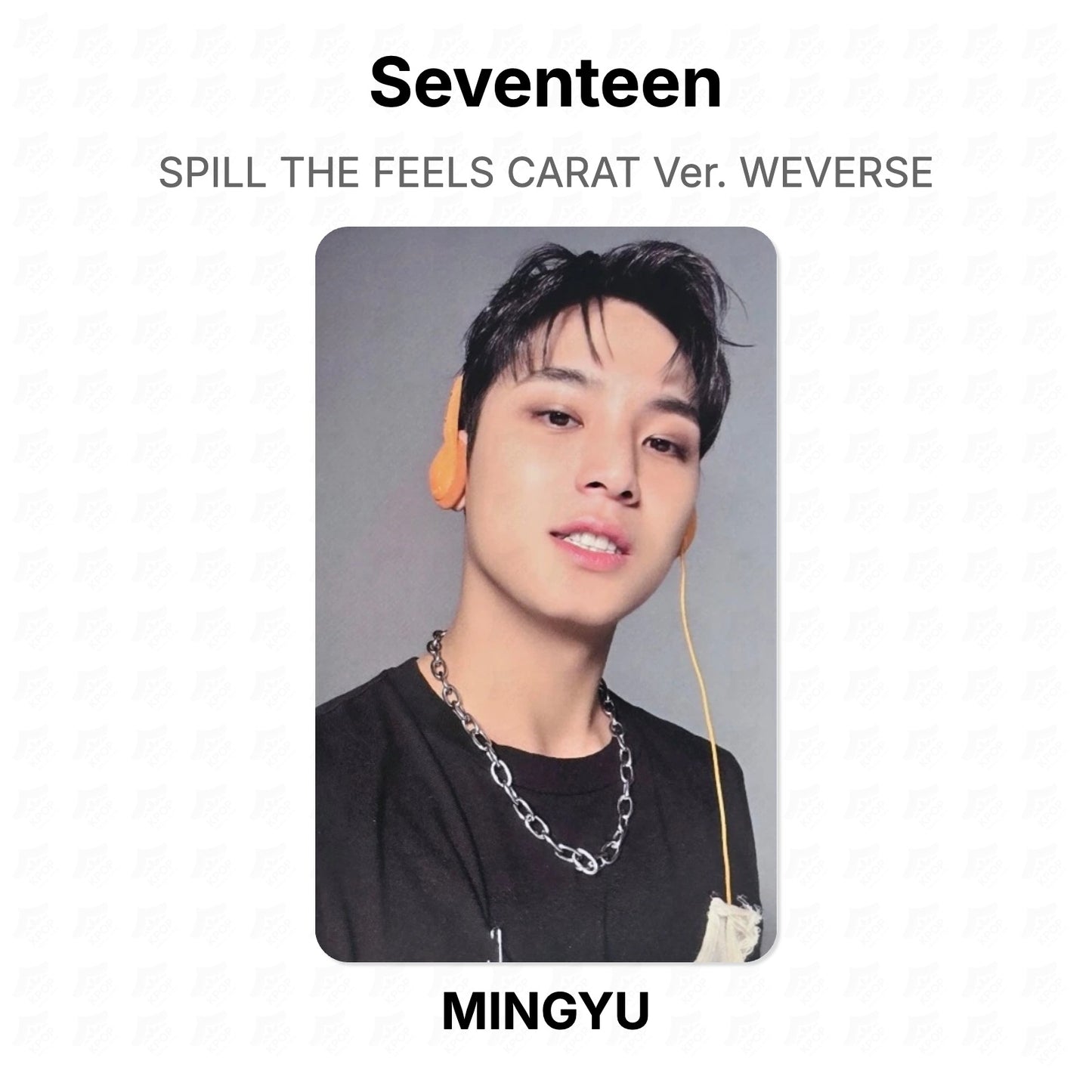 Seventeen SPILL THE FEELS CARAT Ver. WEVERSE photocard officielle