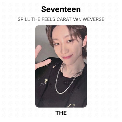 Seventeen SPILL THE FEELS CARAT Ver. WEVERSE photocard officielle