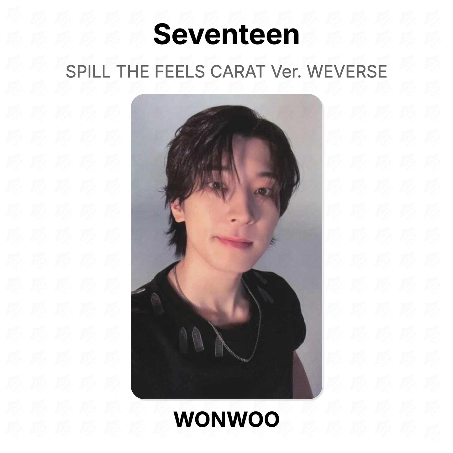 Seventeen SPILL THE FEELS CARAT Ver. WEVERSE photocard officielle