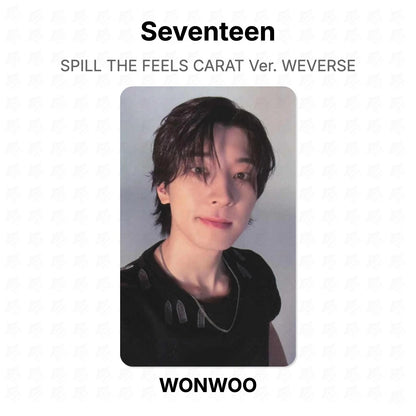 Seventeen SPILL THE FEELS CARAT Ver. WEVERSE photocard officielle