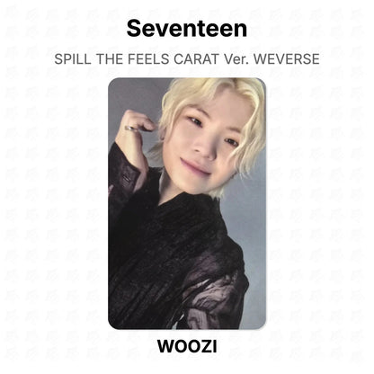 Seventeen SPILL THE FEELS CARAT Ver. WEVERSE photocard officielle