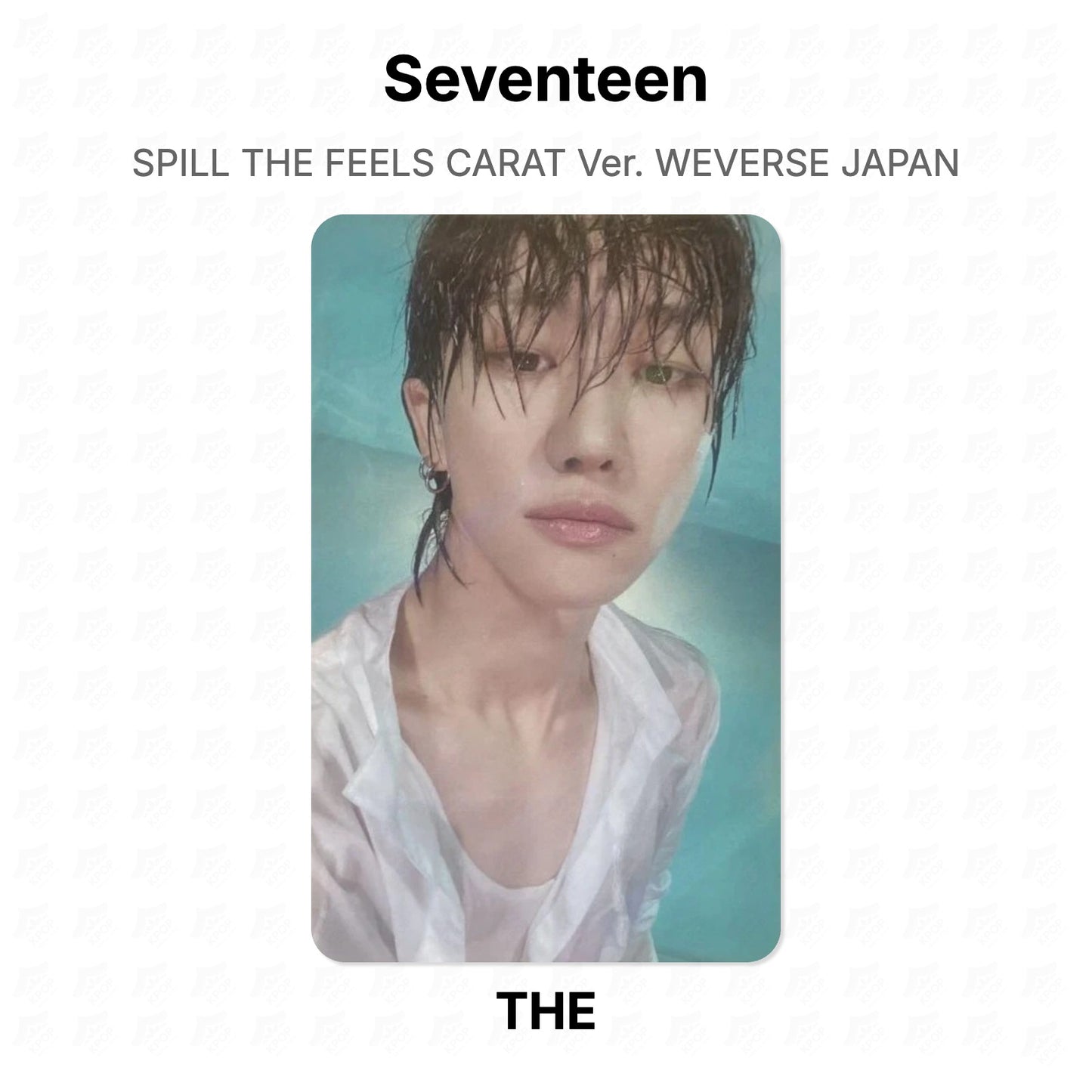 Seventeen SPILL THE FEELS CARAT Ver. WEVERSE JAPAN Official Photocard