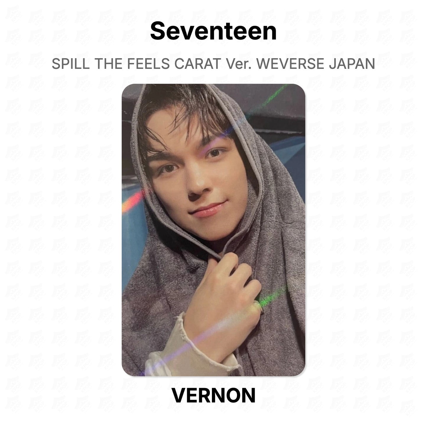 Seventeen SPILL THE FEELS CARAT Ver. WEVERSE JAPAN Official Photocard