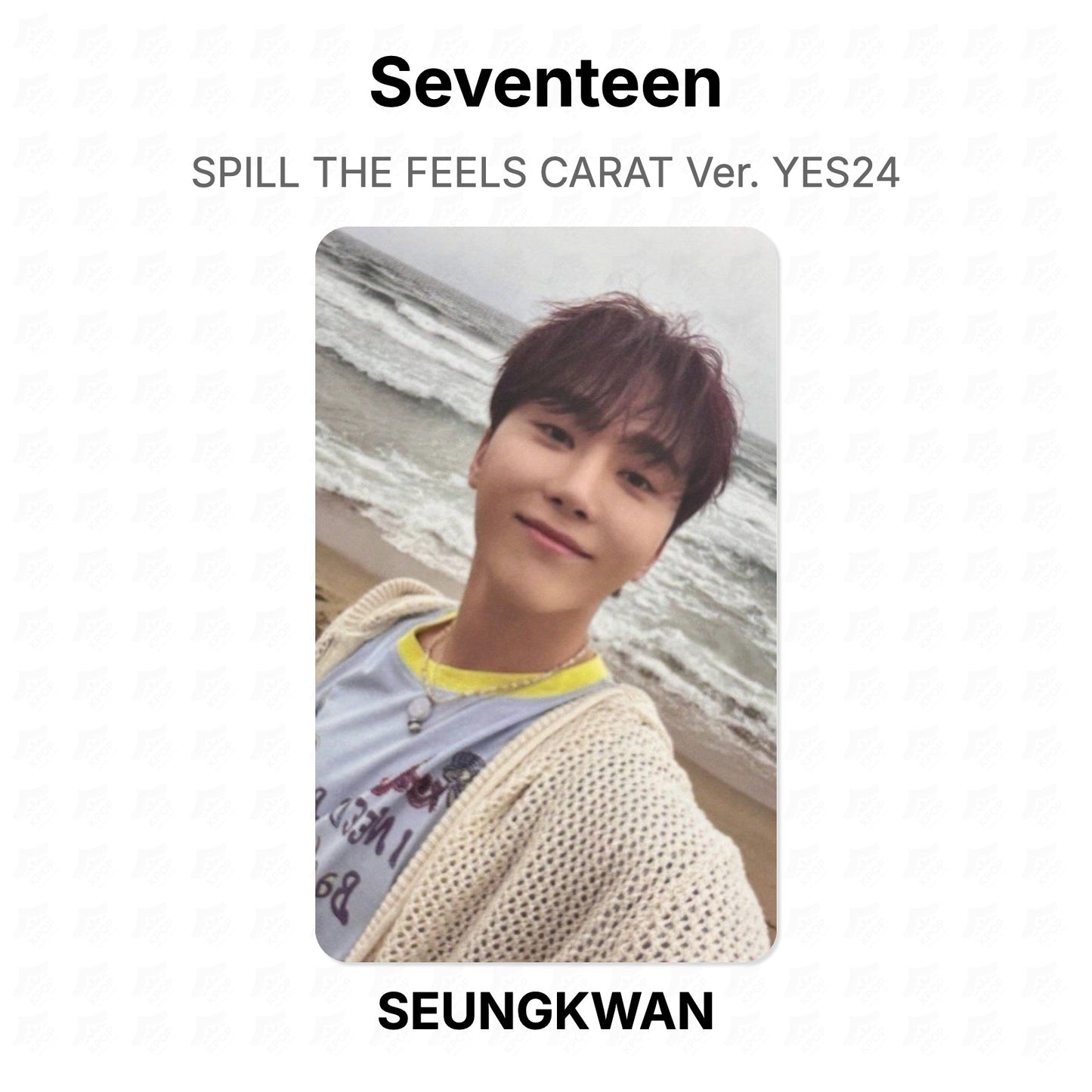 Seventeen SPILL THE FEELS CARAT Ver. YES24 Official Photocard