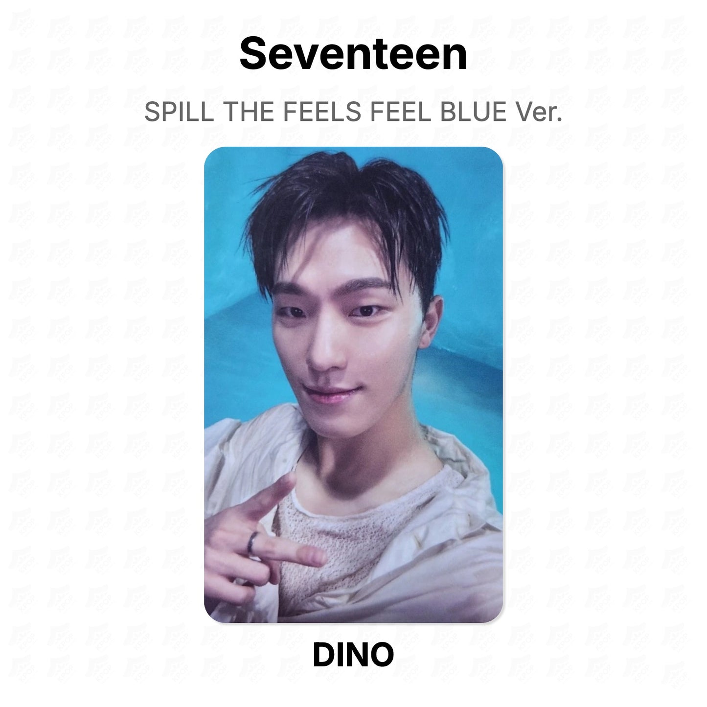 Seventeen SPILL THE FEELS FEEL BLUE Ver. virallinen Photocard