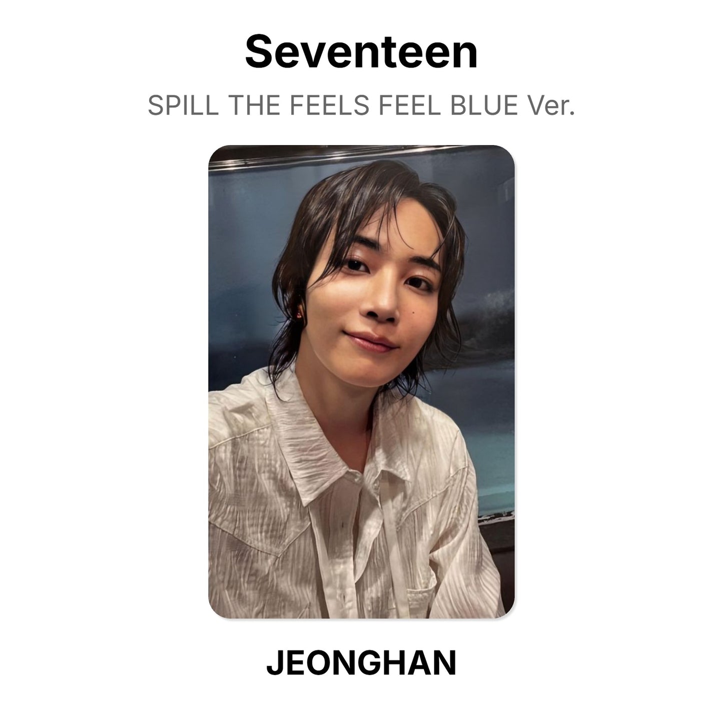 Seventeen SPILL THE FEELS FEEL BLUE Ver. Official Photocard