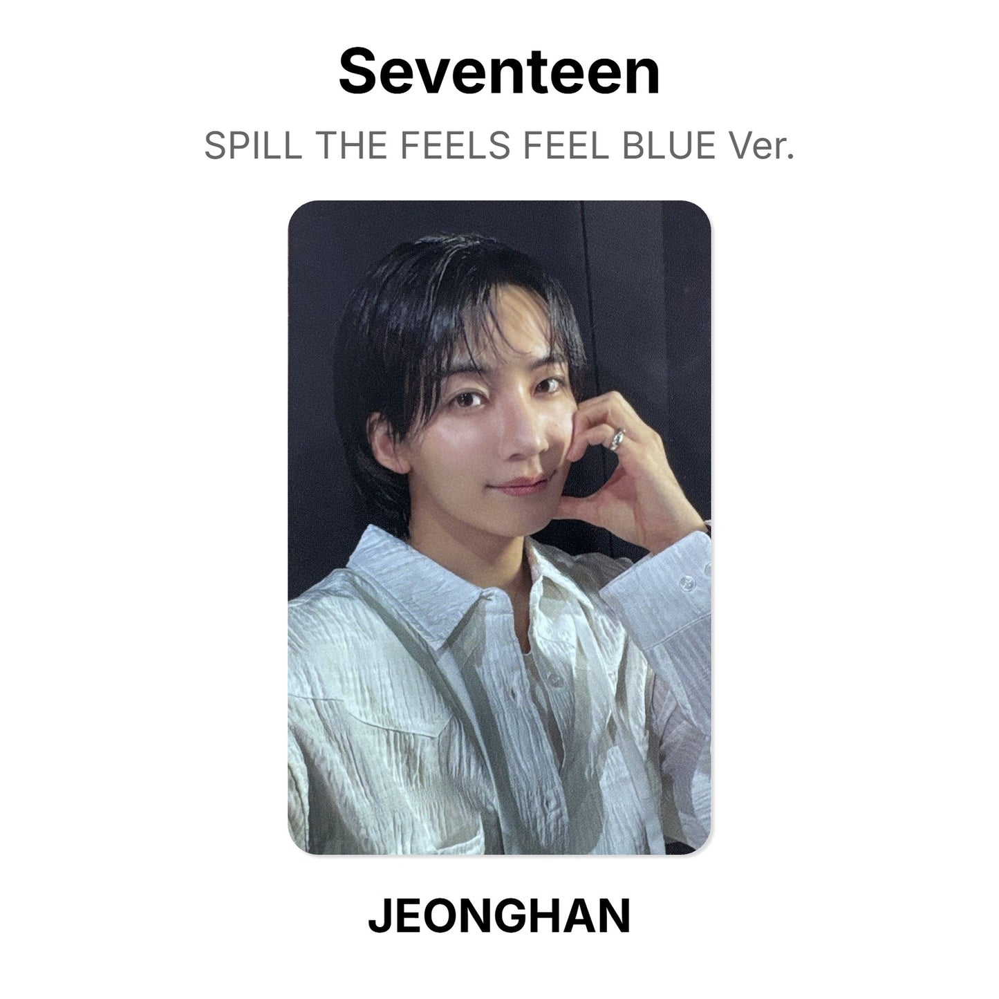Seventeen SPILL THE FEELS FEEL BLUE Ver. Official Photocard