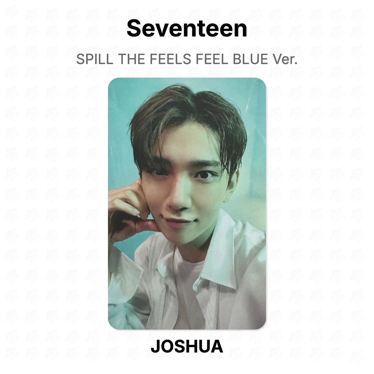 Seventeen SPILL THE FEELS FEEL BLUE Ver. virallinen Photocard