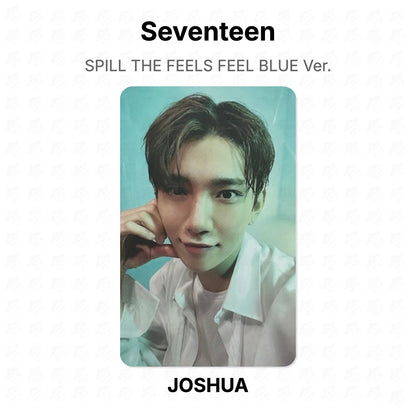 Seventeen SPILL THE FEELS FEEL BLUE Ver. virallinen Photocard