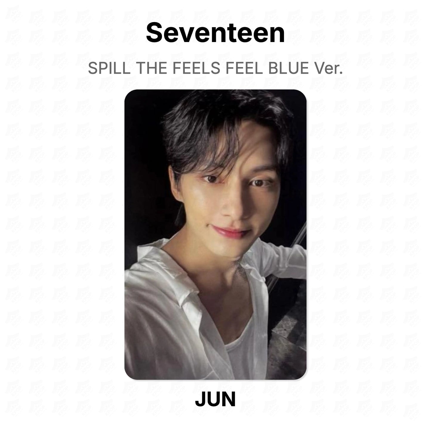 Seventeen SPILL THE FEELS FEEL BLUE Ver. virallinen Photocard
