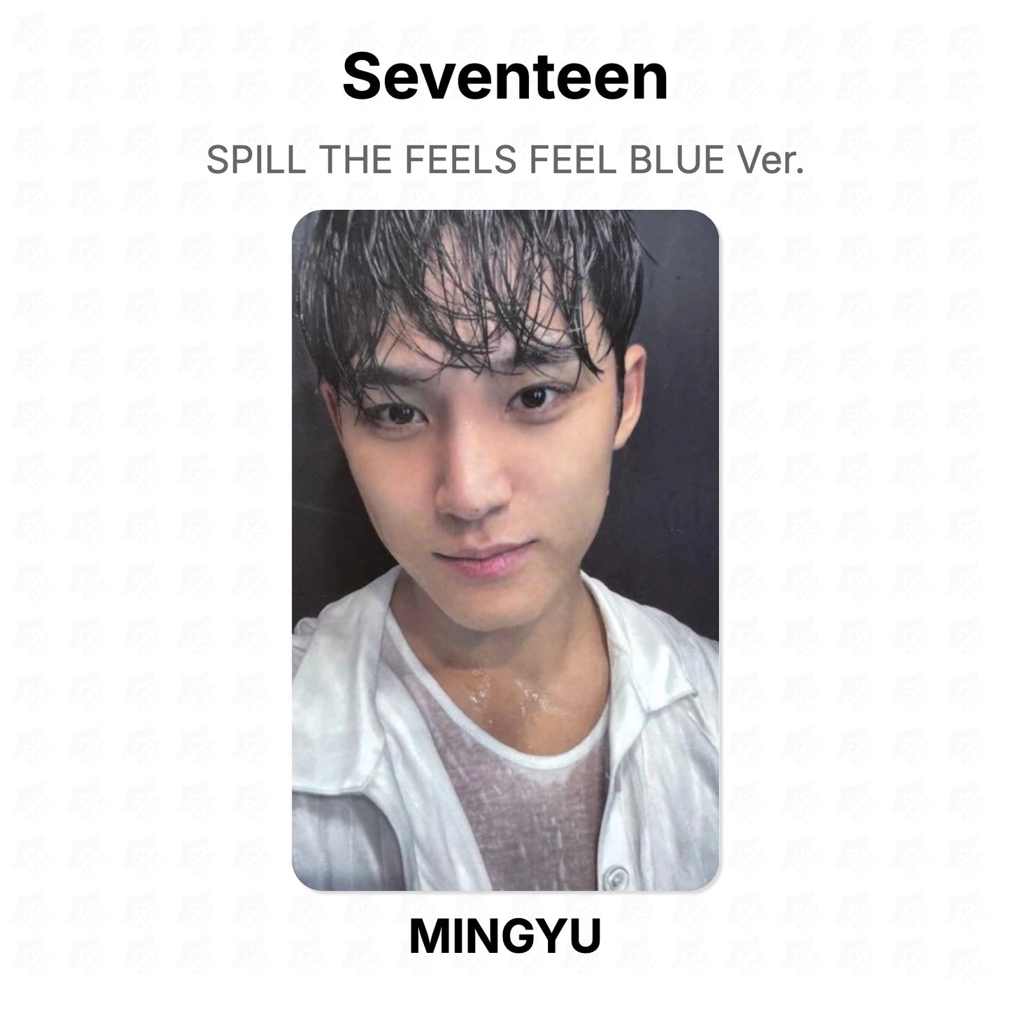 Seventeen SPILL THE FEELS FEEL BLUE Ver. virallinen Photocard